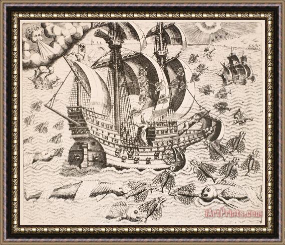 Others Flying Fish, 1594 Framed Print
