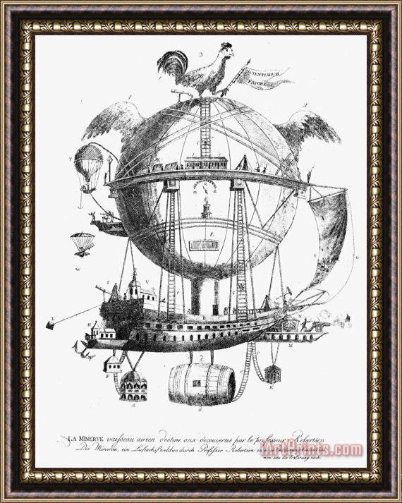 Others Flying Machine Framed Painting