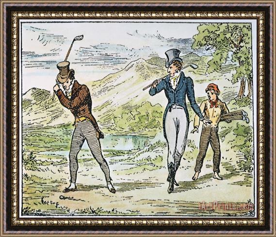 Others GOLF: SAINT ANDREWS, c1800 Framed Painting
