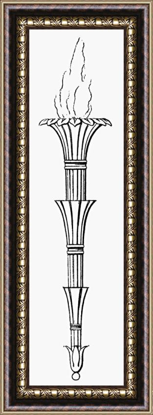 Others Grecian Torch Framed Painting