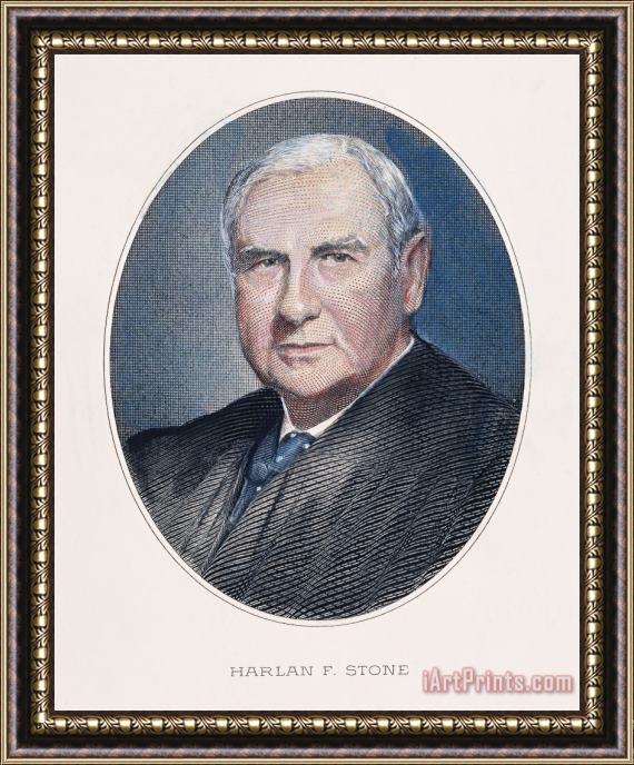 Others Harlan F. Stone (1872-1946) Framed Painting