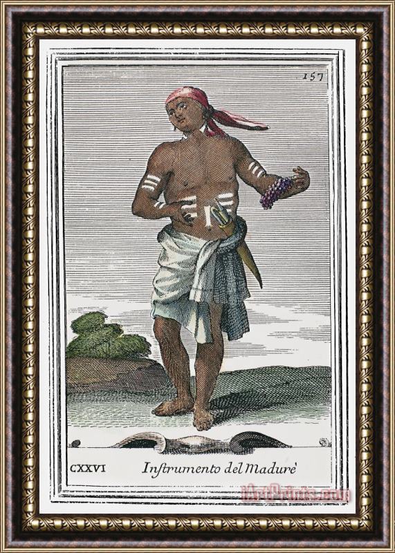 Others Indian Percussive Rattle Framed Painting