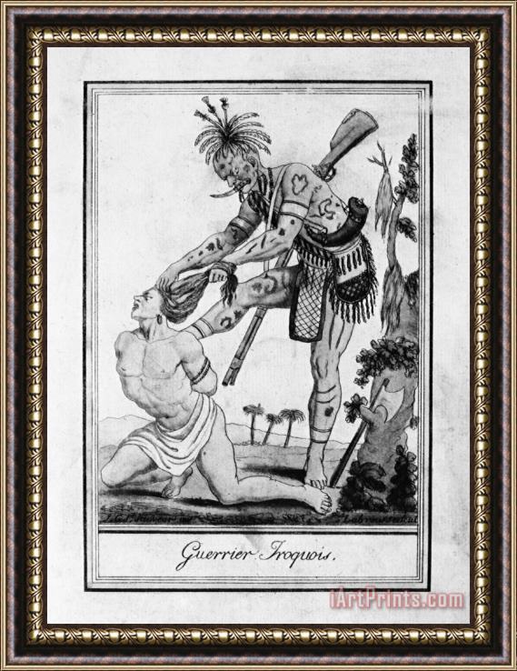 Others Iroquois Warrior Framed Print