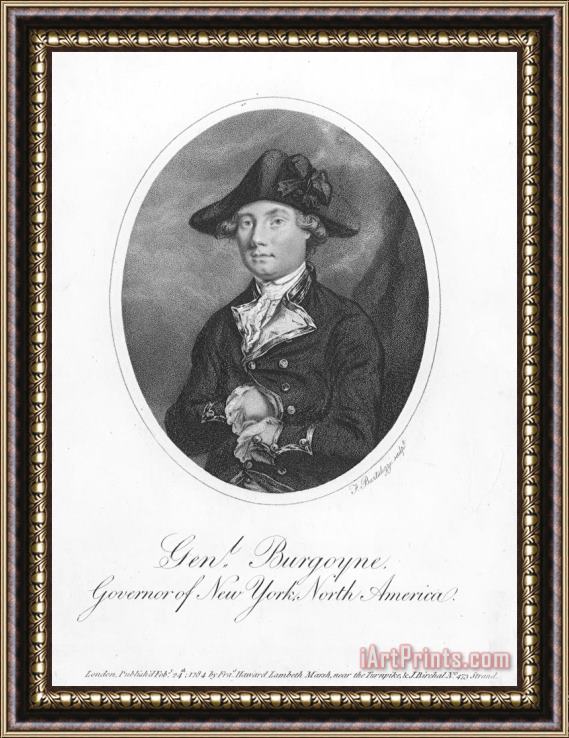 Others John Burgoyne (1722-1792) Framed Painting