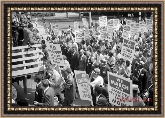 Others March On Washington, 1963 Framed Painting