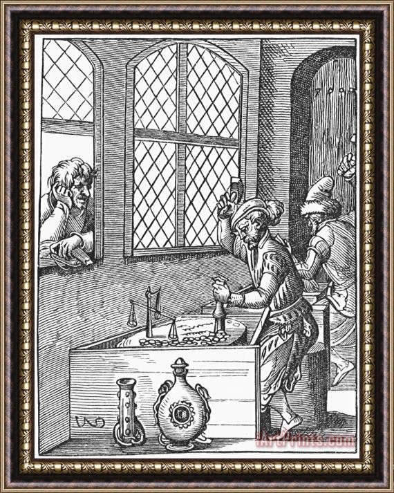 Others MINTING COINS, 16th CENTURY Framed Painting
