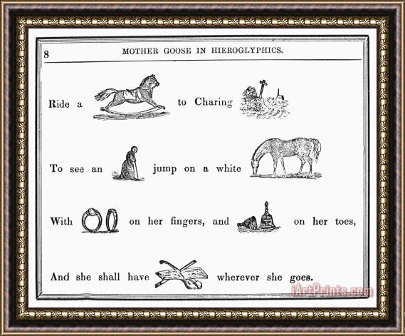 Others Mother Goose, 1849 Framed Painting