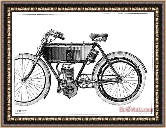 Others Motorcycle, 1904 Framed Painting