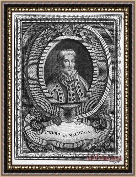 Others PEDRO de VALDIVIA (c1500-1553) Framed Print