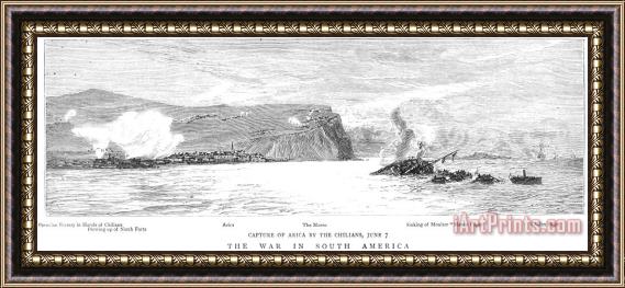 Others Peru: Arica, 1880 Framed Painting