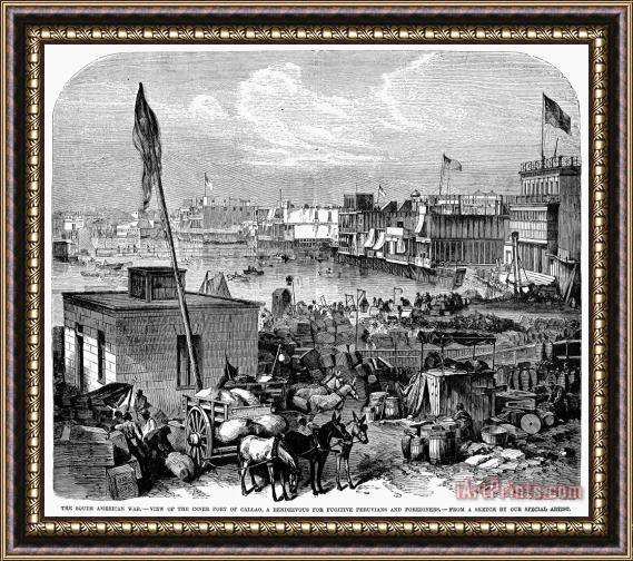 Others Peru: Callao, 1881 Framed Painting