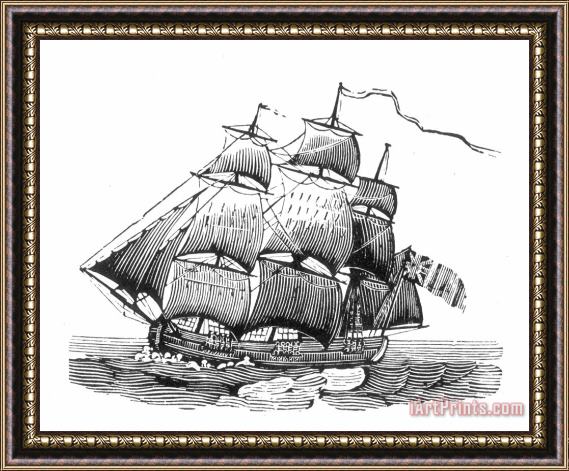 Others SAILING SHIP, 18th CENTURY Framed Print