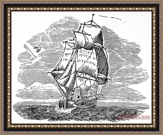 Others SAILING SHIP, 19th CENTURY Framed Print
