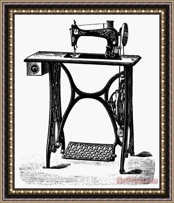 Others Sewing Machine Framed Painting