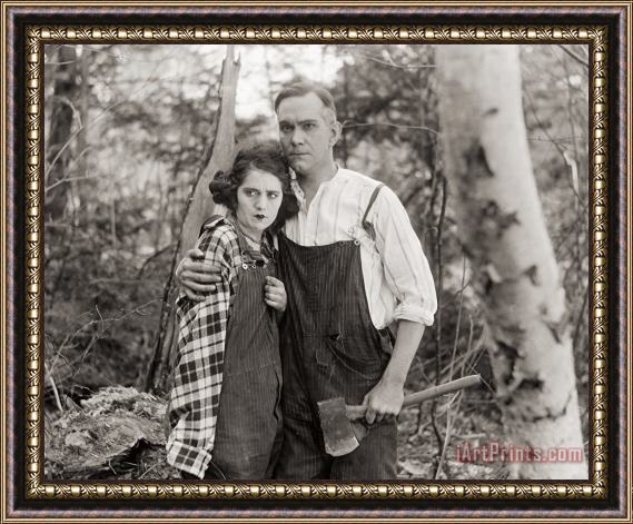 Others Silent Film Still: Couples Framed Print
