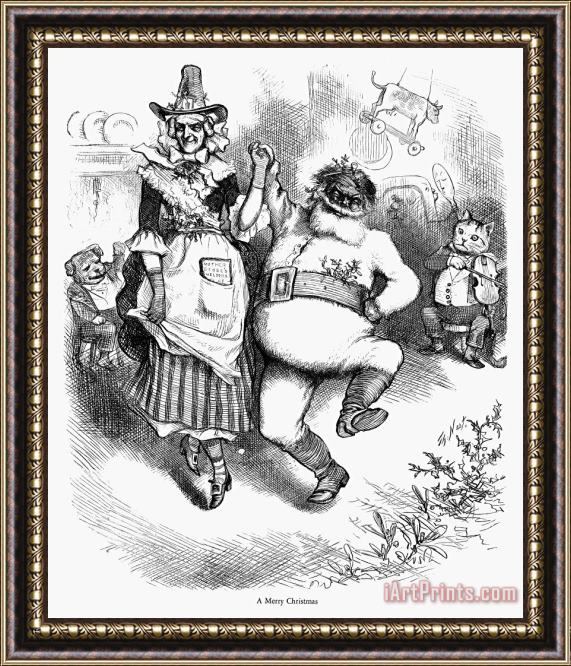Others Thomas Nast: Christmas Framed Painting