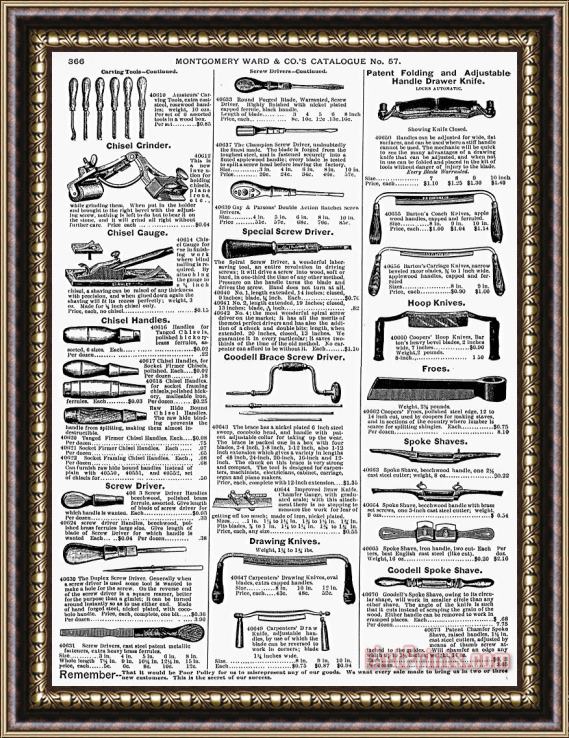 Others Tool Advertisement, 1895 Framed Painting