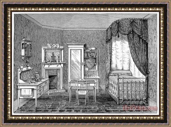 Others Victorian Bedroom, 1884 Framed Print