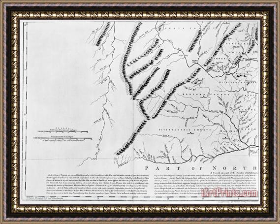 Others Virginia: Henry Map, 1770 Framed Print