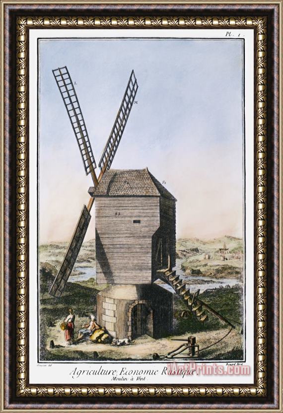 Others WINDMILL, 18th CENTURY Framed Print