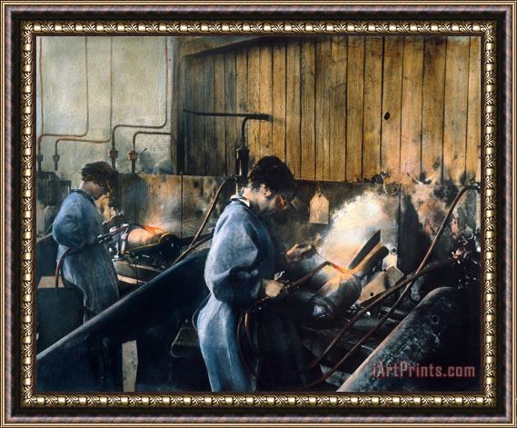 Others World War I: Women Workers Framed Painting