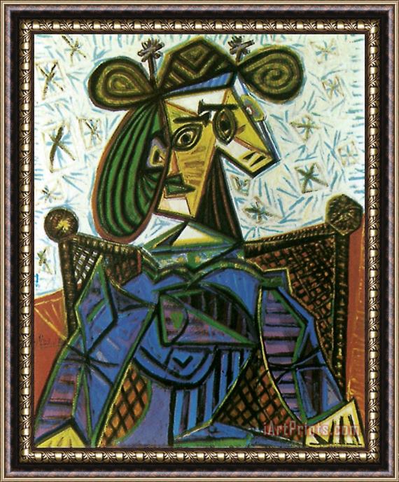 Pablo Picasso Femme Assise Dans Un 1941 Framed Painting