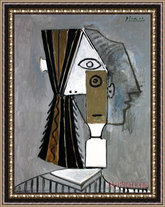 Pablo Picasso Tete De Femme Framed Print