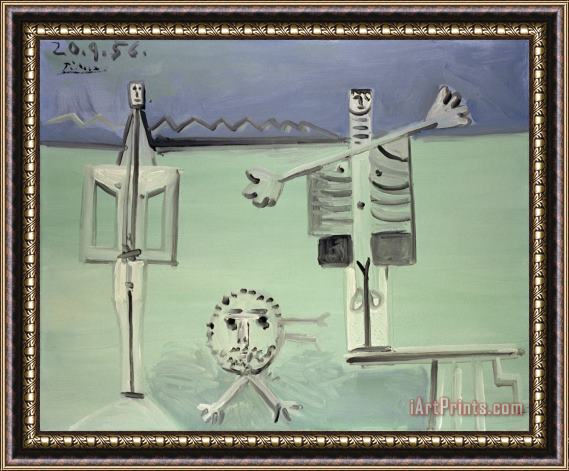 Pablo Picasso The Diving Board Framed Painting