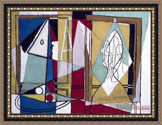 Pablo Picasso Two Women in Front of a Window Framed Painting