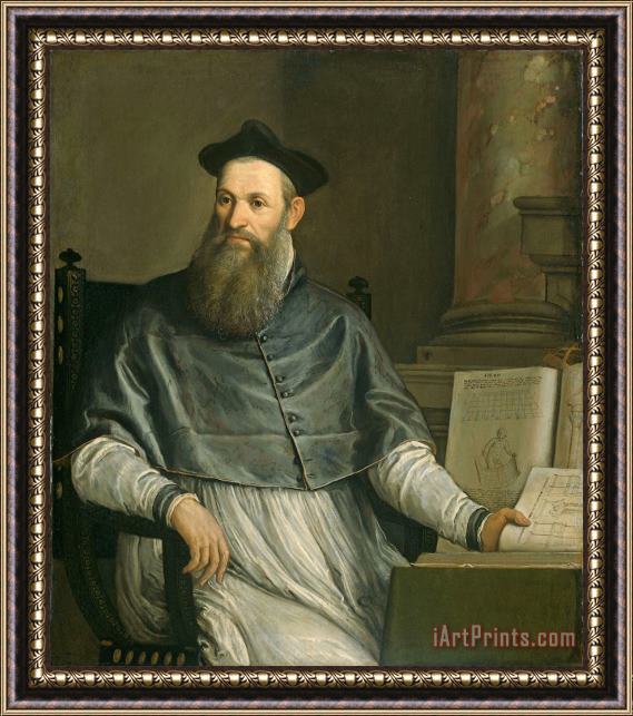 Paolo Caliari Veronese Portrait Of Daniele Barbaro Framed Print
