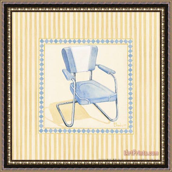Paul Brent Retro Patio Chair III Framed Painting