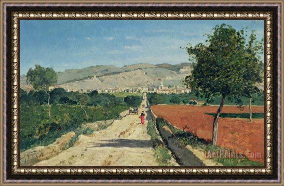 Paul Camille Guigou Landscape in Provence Framed Painting