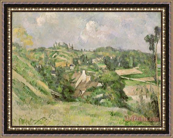 Paul Cezanne Auvers Sur Oise Seen From The Val Harme 1879 82 Framed Painting