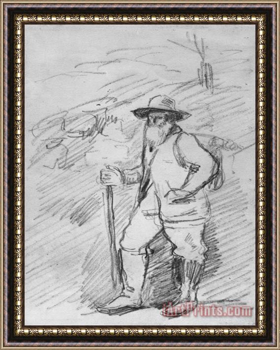 Paul Cezanne Camille Pissarro Framed Painting