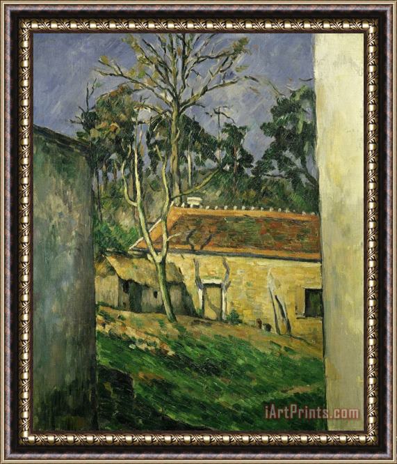 Paul Cezanne Cour De Ferme a Auvers Farmyard Auvers Sur Oise France 1879 80 Framed Print