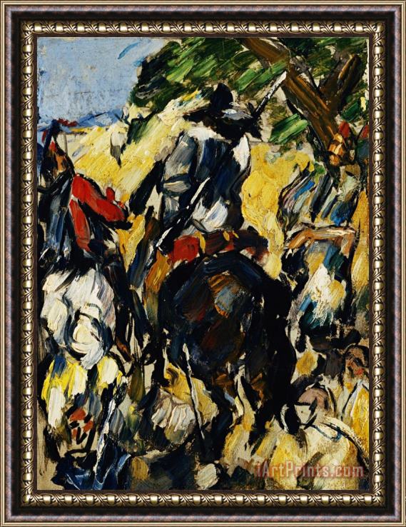 Paul Cezanne Don Quixote Back View Framed Painting