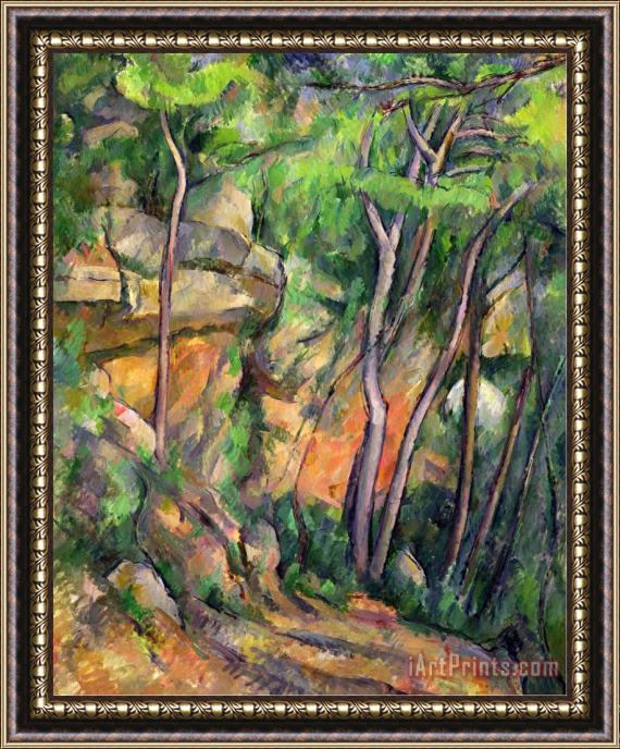 Paul Cezanne In The Park of Chateau Noir Circa 1896 99 Framed Print