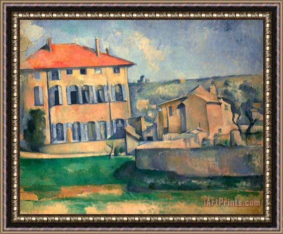 Paul Cezanne Jas De Bouffan Framed Painting