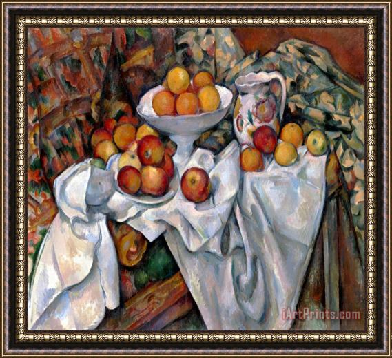 Paul Cezanne Pommes Et Oranges Framed Painting