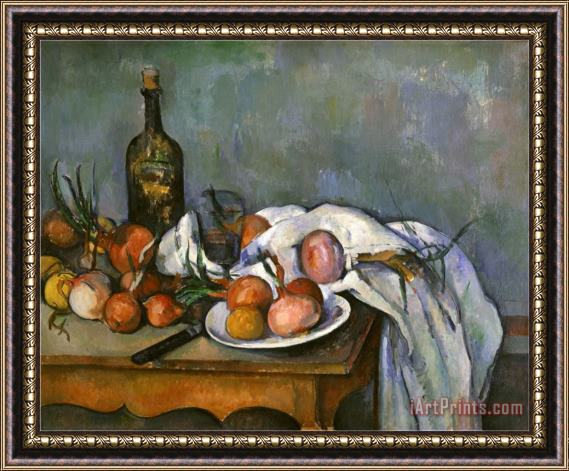 Paul Cezanne Still Life with Onions C 1895 Framed Painting