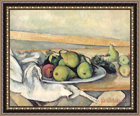 Paul Cezanne Still Life With Pears Framed Painting