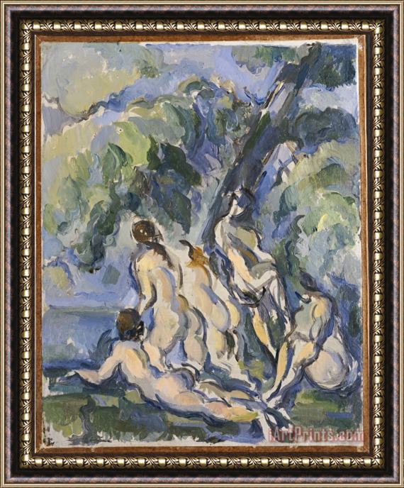 Paul Cezanne Study for Les Grandes Baigneuses C 1902 06 Framed Print