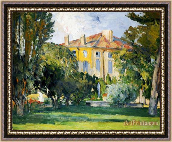 Paul Cezanne The House at Jas De Bouffan 1882 85 Framed Print