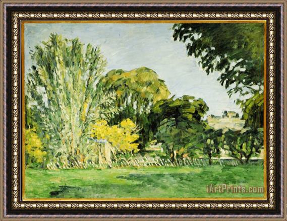Paul Cezanne Trees at Jas De Bouffan Framed Print