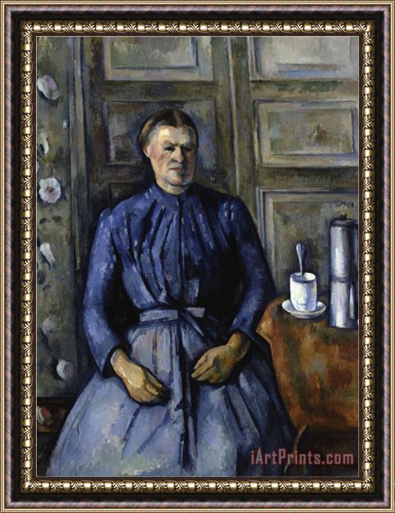 Paul Cezanne Woman with a Coffee Pot C 1890 95 Framed Painting