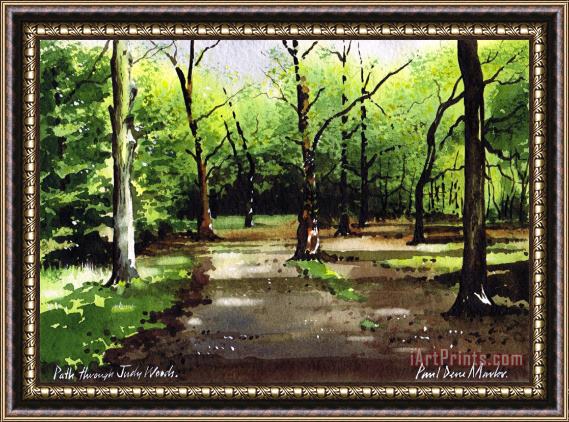 Paul Dene Marlor Path Through Judy Woods Framed Painting