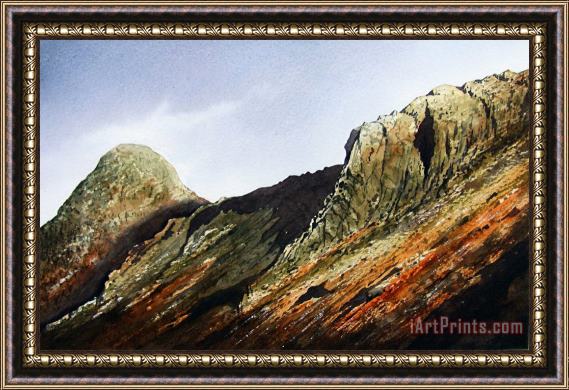 Paul Dene Marlor Pike O' Stickle and Loft Crag Framed Painting