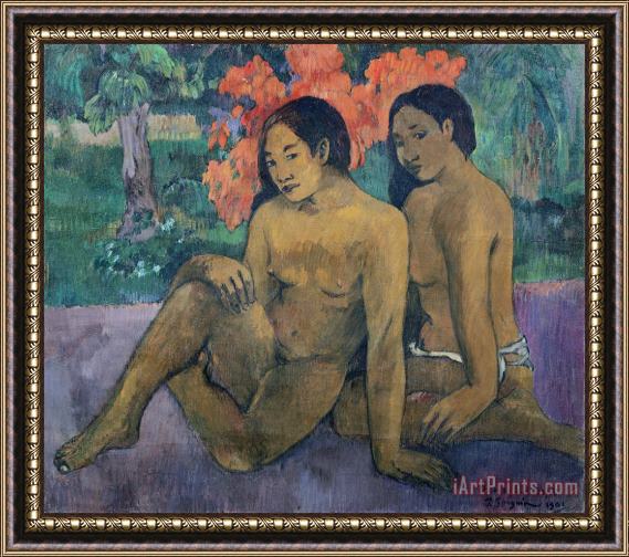 Paul Gauguin And the Gold of their Bodies Framed Painting