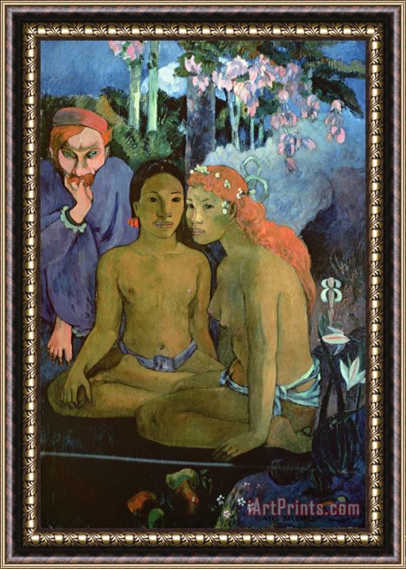 Paul Gauguin Contes Barbares Framed Print