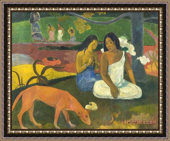 Paul Gauguin Joyfulness(arearea) Framed Painting